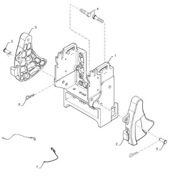 293789A5 - Кронштейн левый (21мм отв.) нав. зад. TGT8./Mg.